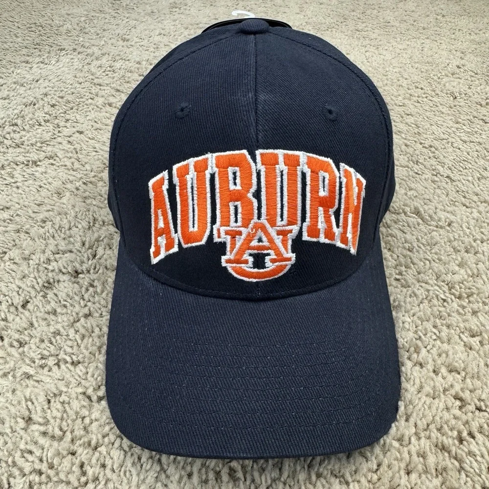 Auburn Tigers Hat Navy Adjustable Strap Orange Arch Team Logo Hammer UA Cap NWT
